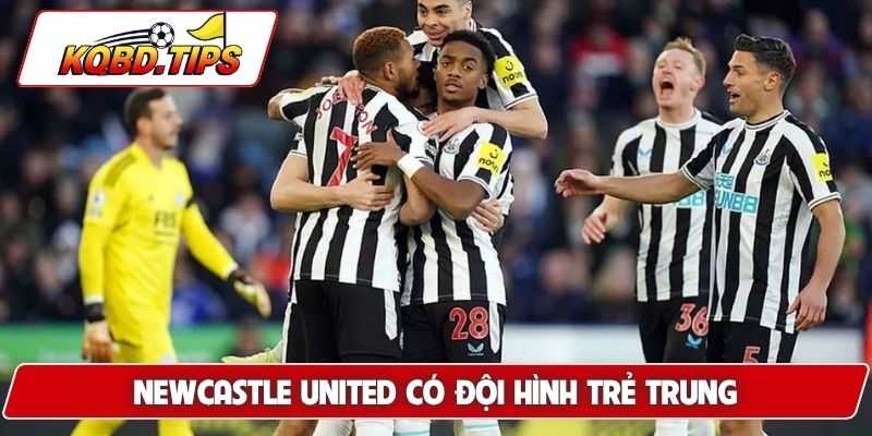 Newcastle United có đội hình trẻ trung