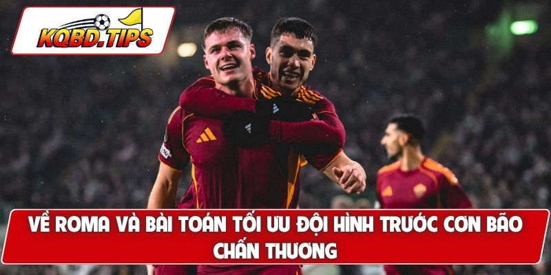 Về Roma và bài toán tối ưu đội hình trước cơn bão chấn thương